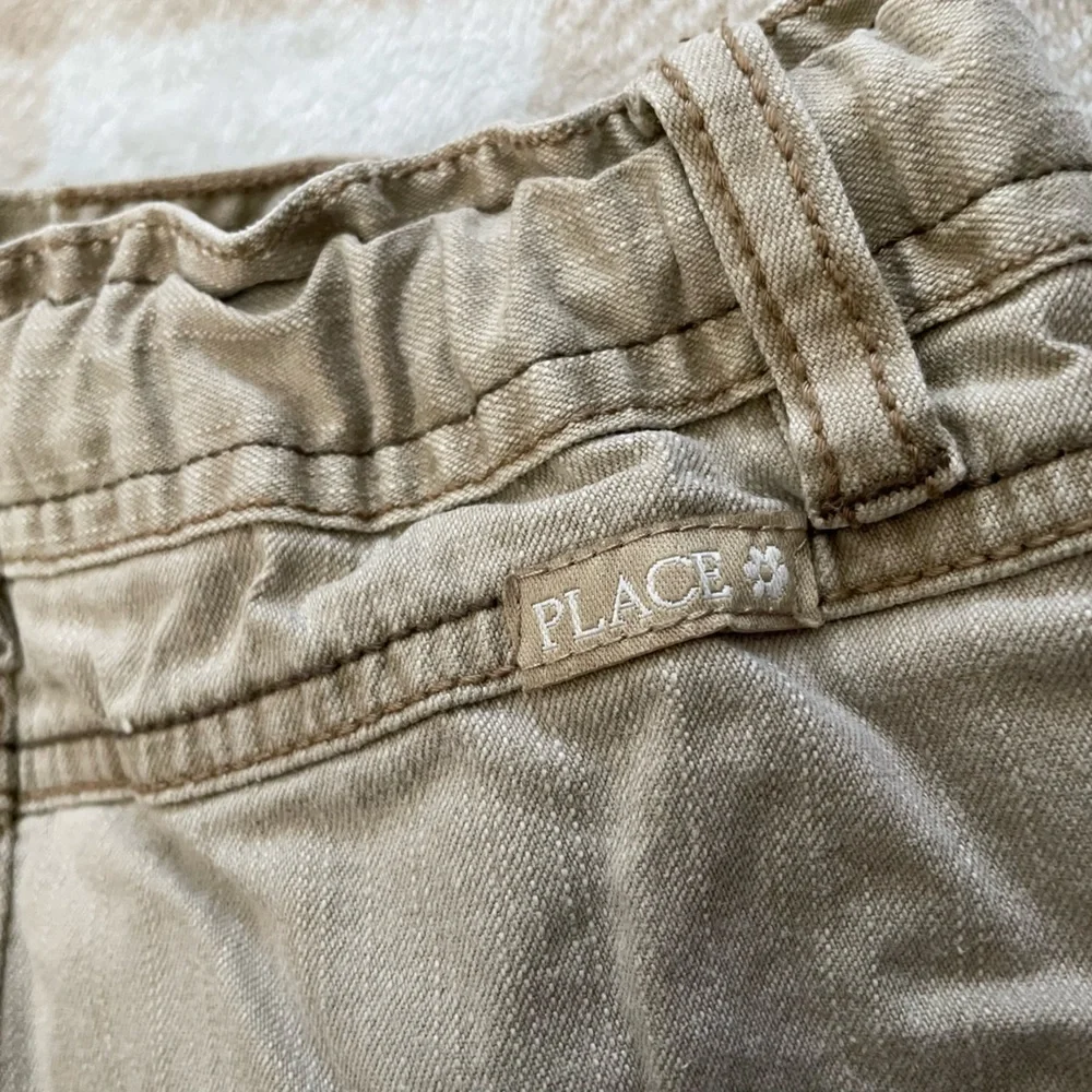 Vintage Children’s Place Girls size 6X/7 Tan Frayed Hem Mini Skirt